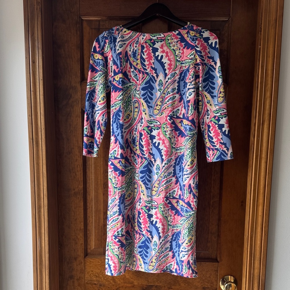 Talbots Multicolor Paisley Long Sleeve Dress